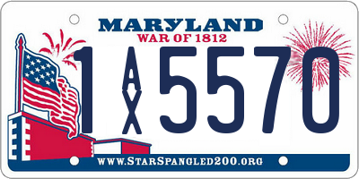 MD license plate 1AX5570