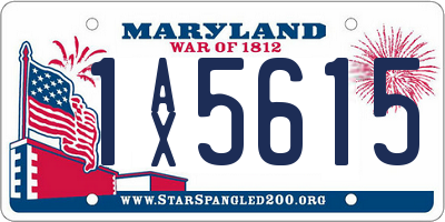 MD license plate 1AX5615