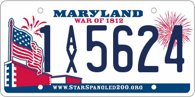 MD license plate 1AX5624
