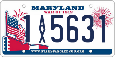 MD license plate 1AX5631