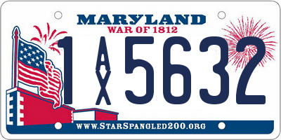 MD license plate 1AX5632