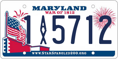 MD license plate 1AX5712