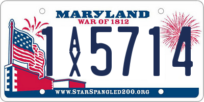 MD license plate 1AX5714
