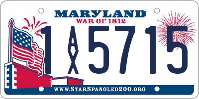 MD license plate 1AX5715