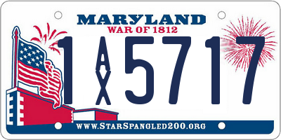 MD license plate 1AX5717