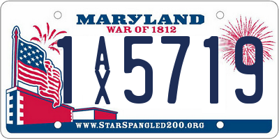MD license plate 1AX5719