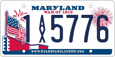 MD license plate 1AX5776