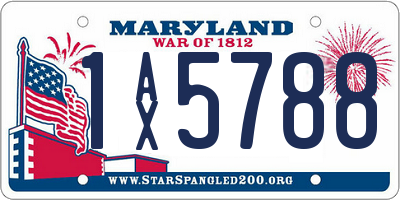 MD license plate 1AX5788