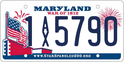 MD license plate 1AX5790