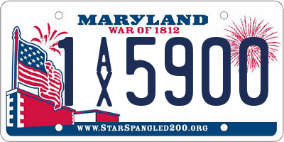 MD license plate 1AX5900