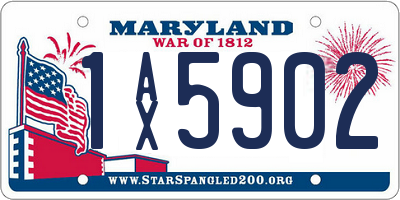 MD license plate 1AX5902