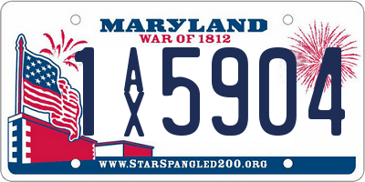 MD license plate 1AX5904
