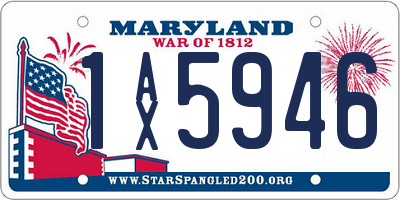 MD license plate 1AX5946