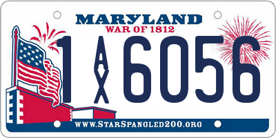 MD license plate 1AX6056