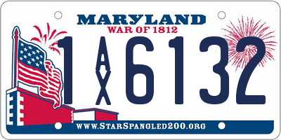 MD license plate 1AX6132