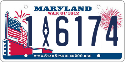 MD license plate 1AX6174