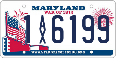 MD license plate 1AX6199