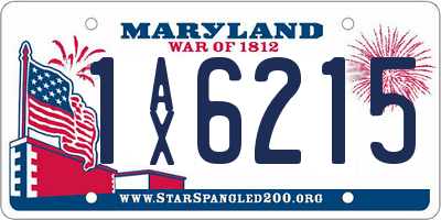 MD license plate 1AX6215