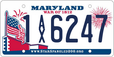 MD license plate 1AX6247