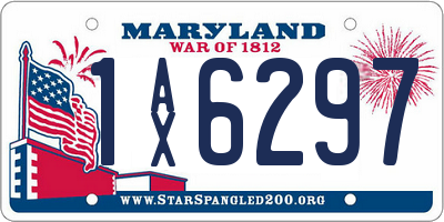 MD license plate 1AX6297