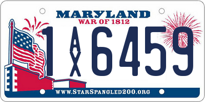 MD license plate 1AX6459
