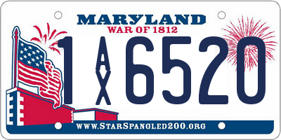 MD license plate 1AX6520