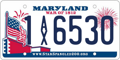 MD license plate 1AX6530