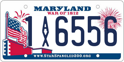 MD license plate 1AX6556