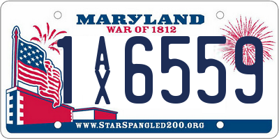 MD license plate 1AX6559