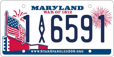 MD license plate 1AX6591