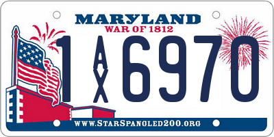 MD license plate 1AX6970