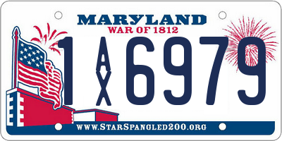 MD license plate 1AX6979