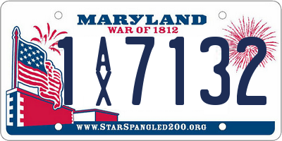 MD license plate 1AX7132