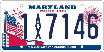 MD license plate 1AX7146