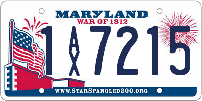 MD license plate 1AX7215