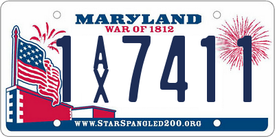MD license plate 1AX7411
