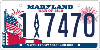 MD license plate 1AX7470