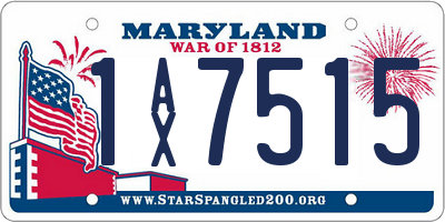 MD license plate 1AX7515