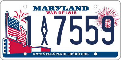 MD license plate 1AX7559