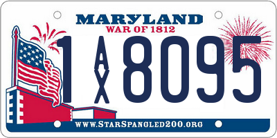 MD license plate 1AX8095