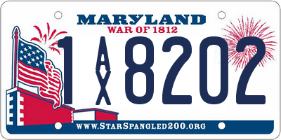 MD license plate 1AX8202