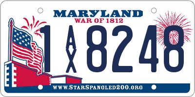 MD license plate 1AX8248