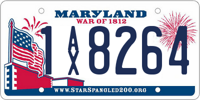 MD license plate 1AX8264