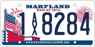 MD license plate 1AX8284