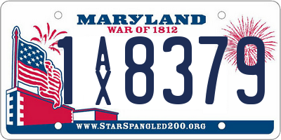 MD license plate 1AX8379