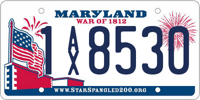 MD license plate 1AX8530