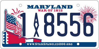 MD license plate 1AX8556