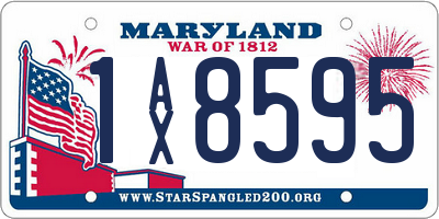 MD license plate 1AX8595