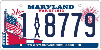 MD license plate 1AX8779