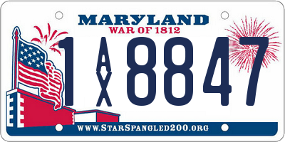 MD license plate 1AX8847